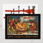  partij Halloween nodigt uit met bloedige tekst Kaart (Voorkant / Achterkant)