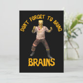  partij Halloween nodigt uit met bloedige tekst Kaart (Staand voorkant)