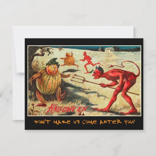 partij Halloween nodigt uit met bloedige tekst Kaart (Voorkant)
