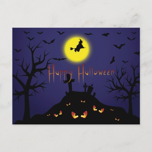  partij Halloween nodigt uit met bloedige tekst Uitnodiging Briefkaart (Voorkant)