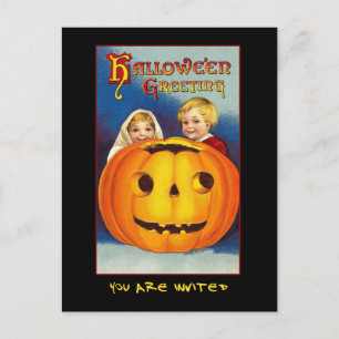 partij Halloween nodigt uit met bloedige tekst Uitnodiging Briefkaart