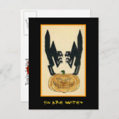  partij Halloween nodigt uit met bloedige tekst Uitnodiging Briefkaart (Voorkant / Achterkant)