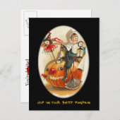 partij Halloween nodigt uit met bloedige tekst Uitnodiging Briefkaart (Voorkant / Achterkant)