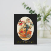 partij Halloween nodigt uit met bloedige tekst Uitnodiging Briefkaart (Staand voorkant)