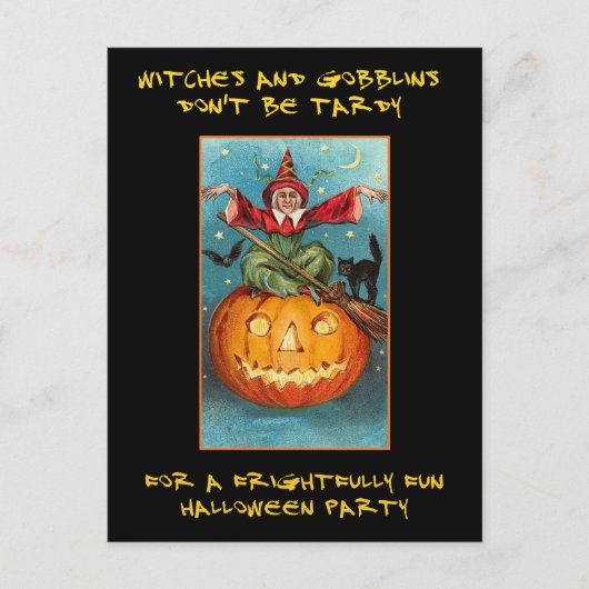 partij Halloween nodigt uit met bloedige tekst Uitnodiging Briefkaart (Voorkant)