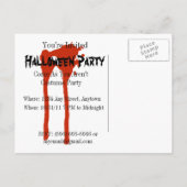  partij Halloween nodigt uit met bloedige tekst Uitnodiging Briefkaart (Achterkant)