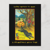  partij Halloween nodigt uit met bloedige tekst Uitnodiging Briefkaart (Voorkant)