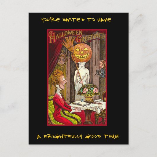  partij Halloween nodigt uit met bloedige tekst Uitnodiging Briefkaart (Voorkant)
