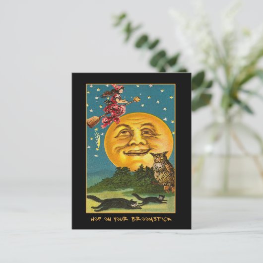 partij Halloween nodigt uit met bloedige tekst Uitnodiging Briefkaart (Staand voorkant)