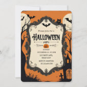 partij Halloween voor kinderen Feestdagenkaart (Voorkant)