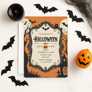  partij Halloween voor kinderen Feestdagenkaart