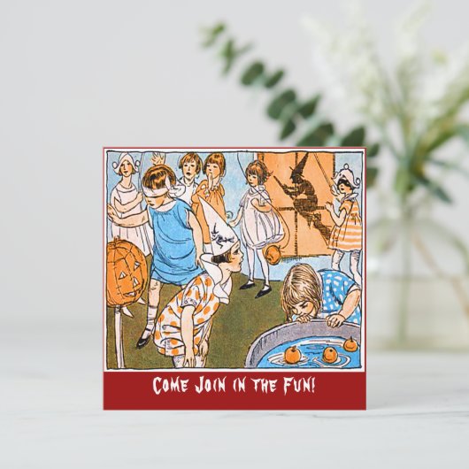partij Halloween voor kinderen Kaart (Staand voorkant)