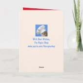 Partij hond op een Cake Birthday Kaart (Achterkant)