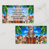 Partij in de boerderij visitekaartje (Voorkant / Achterkant)