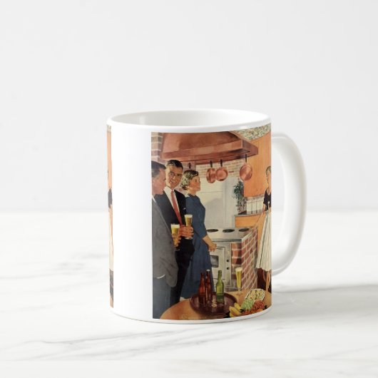  partij in de keuken, de bier en de Appetizers Koffiemok (Voorkant rechts)