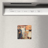 partij in de keuken, de bier en de Appetizers Magneet (Insitu (Vaatwasser))