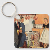  partij in de keuken, de bier en de Appetizers Sleutelhanger (Voorkant)