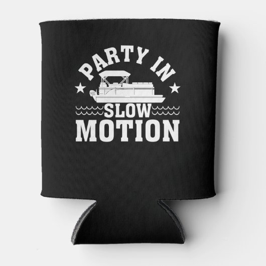 Partij in de langzame beweging Pontoon Boat Lover Blikjeskoeler (Voorkant)