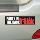 Partij in de rug bumpersticker (Op auto)