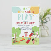 Partij in de speelplaats van het Park Kaart (Staand voorkant)