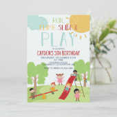 Partij in de speelplaats van het Park Kaart (Staand voorkant)