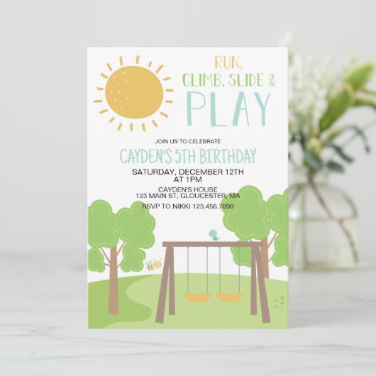 Partij in de speelplaats van het Park Kaart (Staand voorkant)