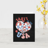 Partij in de Verenigde Staten 4 juli Amerikaanse O Kaart (Gele Bloem)