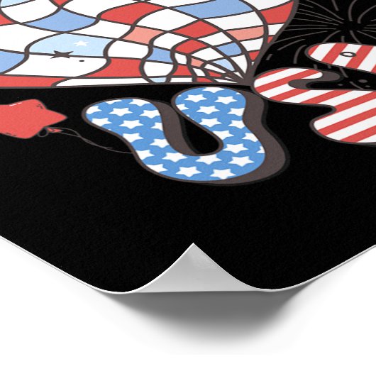 Partij in de Verenigde Staten 4 juli Amerikaanse O Poster (Hoek)