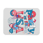 Partij in de Verenigde Staten - de Amerikaanse zom Magneet (Horizontaal)