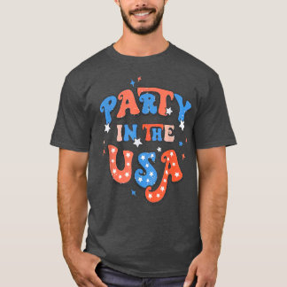 Partij in de Verenigde Staten op 4 juli Amerikaans T-shirt