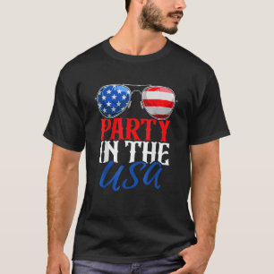 Partij in de Verenigde Staten op 4 juli Amerikaans T-shirt