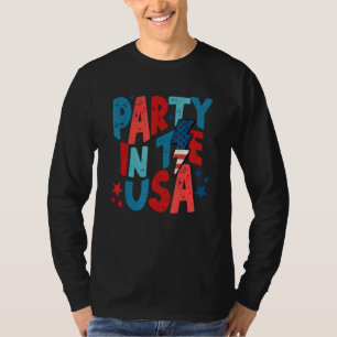 Partij in de Verenigde Staten op 4 juli Amerikaans T-shirt