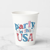 Partij in de Verenigde Staten Papieren Bekers (Achterkant)