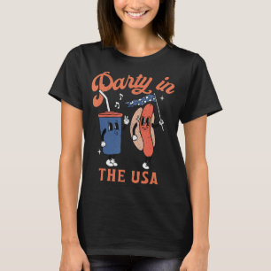Partij in de Verenigde Staten van de Hete Dog Love T-shirt