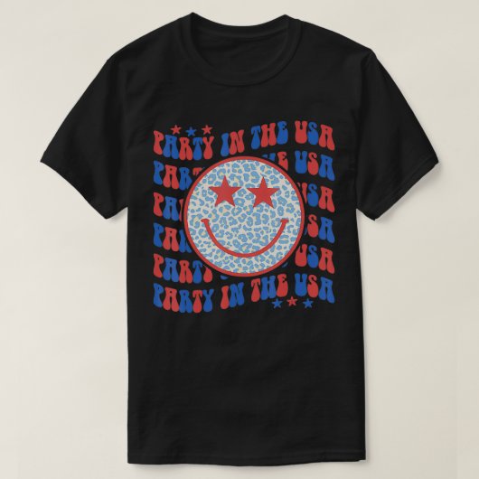 Partij in de Verenigde Staten: Vroege loopvlakpatr T-shirt (Design voorkant)