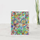 Partij in een Doos blanco briefkaart (Voorkant)