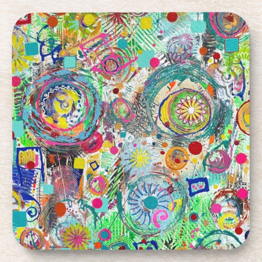 Partij in een Doos met 6 Onderzetters (Voorkant)