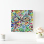 Partij in een Klok van de Wand van de Doos (Huis)