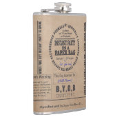 Partij in een  papierzak heupfles (Rechts)