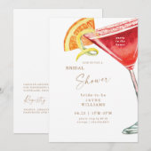 Partij in het House Cocktail Vrijgezellenfeest Kaart (Voorkant / Achterkant)