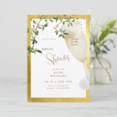 Partij in het Huis Champagne Vrijgezellenfeest Inv Kaart (Staand voorkant)