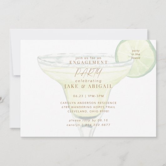 Partij in het Huis Margarita Verlovingsfeest II Kaart (Voorkant)