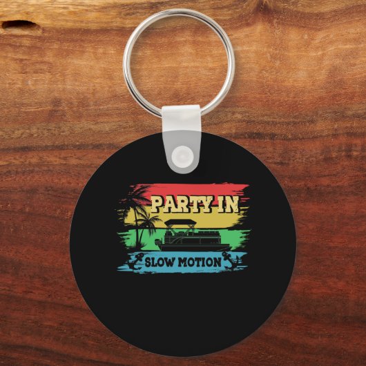 Partij in langzame beweging sleutelhanger (Voorkant)