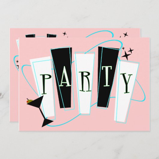 Partij in roze kaart (Voorkant / Achterkant)