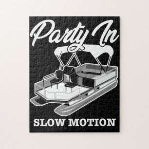 PARTIJ IN SLOW MOTION Pontoon Boat Legpuzzel