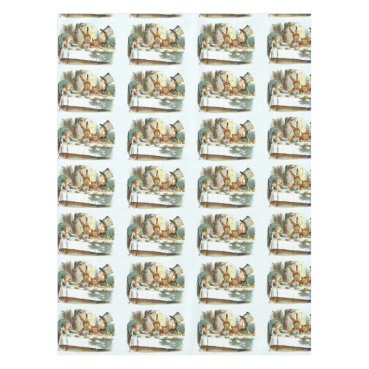 PARTIJ IN WONDERLAND TEA TAFELKLEED (Voorkant)