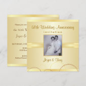 Partij Jubileum - Aangepaste fotouitnodigingen Kaart (Voorkant / Achterkant)