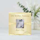 Partij Jubileum - Aangepaste fotouitnodigingen Kaart (Staand voorkant)