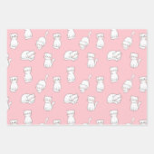 Partij katten Twee Verpakkingspapier Inpakpapier Vel (Voorkant 2)