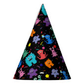 Partij Kinder partij voor het Monster Patroon Colo Feesthoedjes (Links)